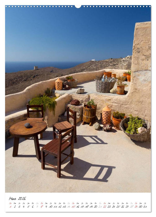 Insel des Lichts - Santorini (CALVENDO Wandkalender 2026)
