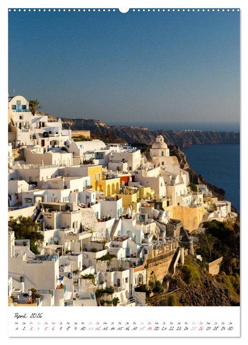 Insel des Lichts - Santorini (CALVENDO Wandkalender 2026)