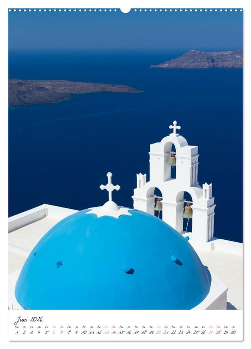 Insel des Lichts - Santorini (CALVENDO Wandkalender 2026)