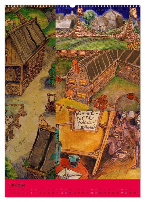 Thilia. Reise durch Mittelerde. Acrylmalerei von Michael Weiler. (CALVENDO Wandkalender 2026)