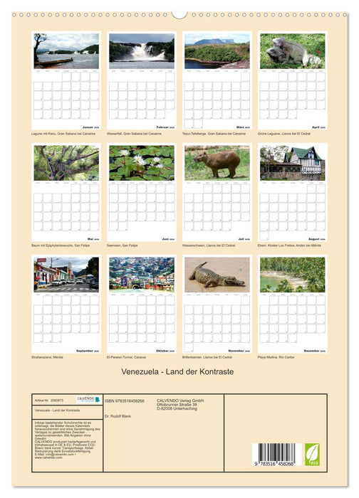 Venezuela - Land der Kontraste (CALVENDO Premium Wandkalender 2026)
