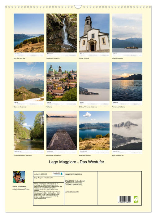 Lago Maggiore - Das Westufer (CALVENDO Wandkalender 2026)