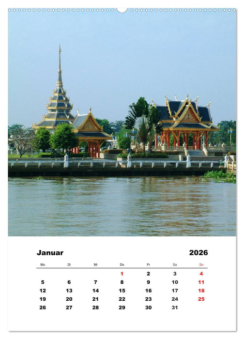 Thailand - Eine kleine Rundreise (CALVENDO Wandkalender 2026)