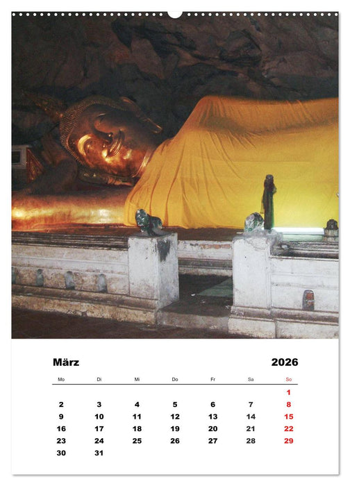 Thailand - Eine kleine Rundreise (CALVENDO Wandkalender 2026)