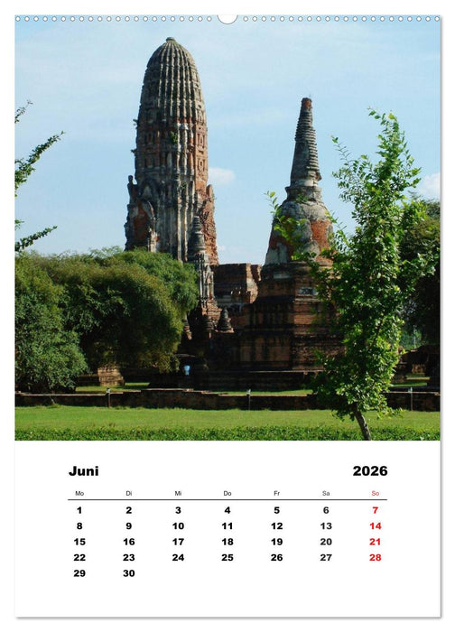 Thailand - Eine kleine Rundreise (CALVENDO Wandkalender 2026)