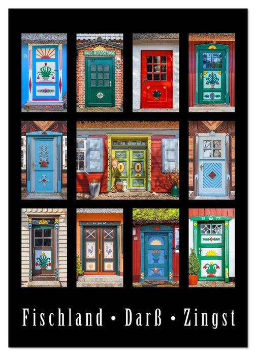 Türen - Meisterwerke aus Fischland, Darß und Zingst (CALVENDO Wandkalender 2026)