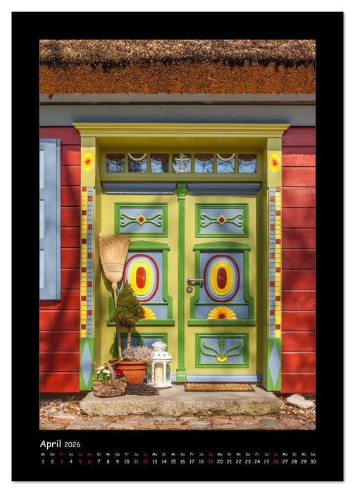Türen - Meisterwerke aus Fischland, Darß und Zingst (CALVENDO Wandkalender 2026)