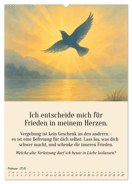 12 Schlüssel zur inneren Freiheit - Ein Jahr für dein inneres Zuhause – liebevoll, mutig, echt. (CALVENDO Wandkalender 2026)