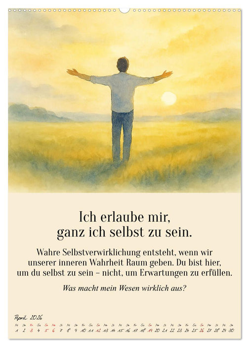 12 Schlüssel zur inneren Freiheit - Ein Jahr für dein inneres Zuhause – liebevoll, mutig, echt. (CALVENDO Wandkalender 2026)