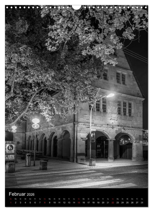 Heilbronn bei Nacht 2 (CALVENDO Wandkalender 2026)