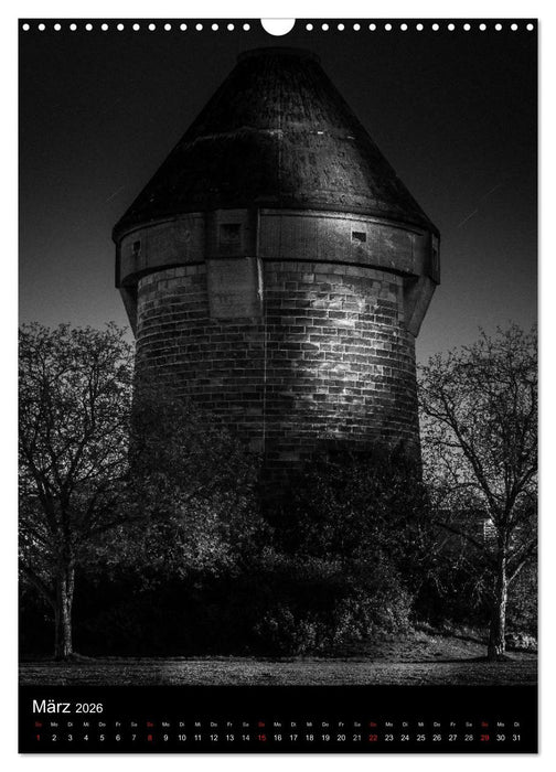 Heilbronn bei Nacht 2 (CALVENDO Wandkalender 2026)