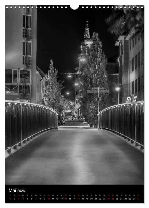 Heilbronn bei Nacht 2 (CALVENDO Wandkalender 2026)