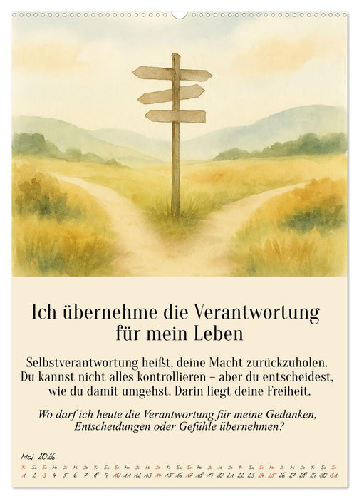 12 Schlüssel zur inneren Freiheit - Ein Jahr für dein inneres Zuhause – liebevoll, mutig, echt. (CALVENDO Premium Wandkalender 2026)
