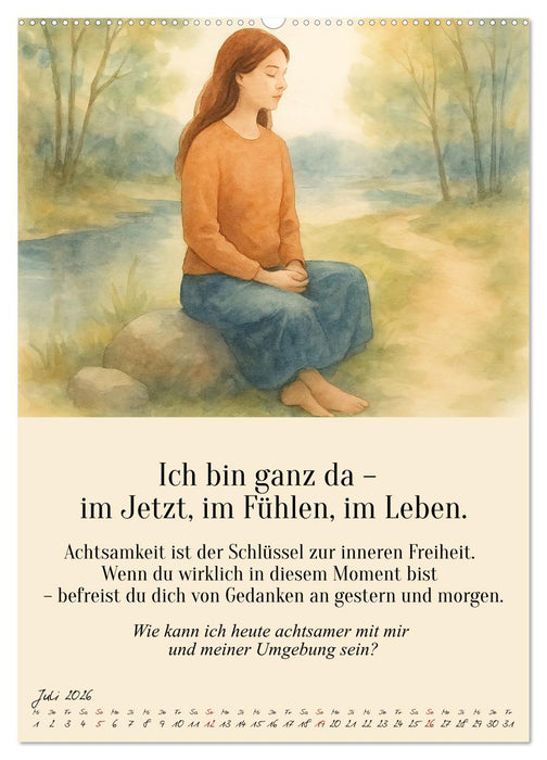 12 Schlüssel zur inneren Freiheit - Ein Jahr für dein inneres Zuhause – liebevoll, mutig, echt. (CALVENDO Premium Wandkalender 2026)