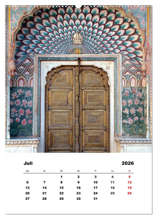 Indien erleben (CALVENDO Premium Wandkalender 2026)