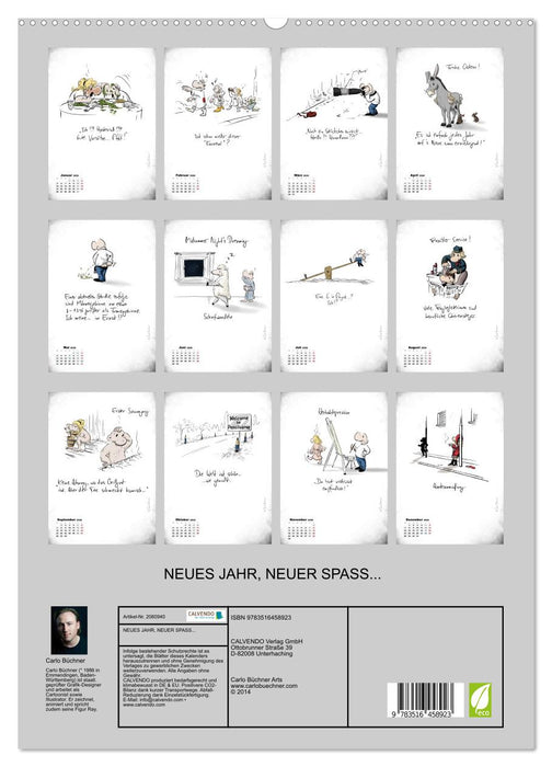 NEUES JAHR, NEUER SPASS... (CALVENDO Premium Wandkalender 2026)