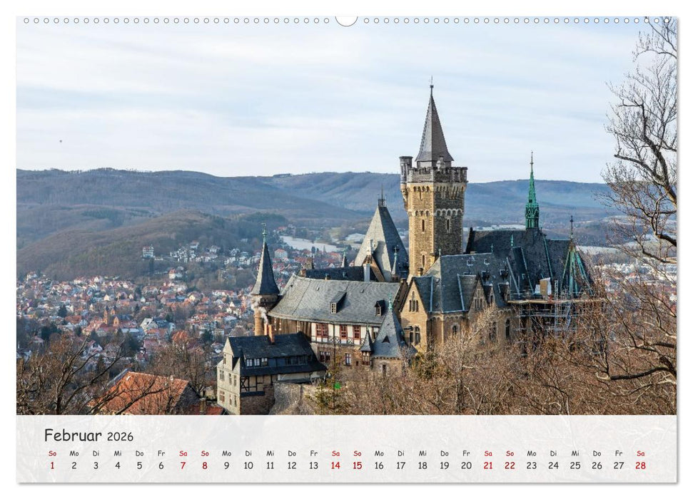Wernigerode - Historische Fachwerkstadt am Harz (CALVENDO Wandkalender 2026)