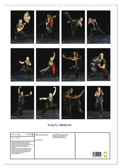 Kung Fu, Martial Art (CALVENDO Wandkalender 2026)