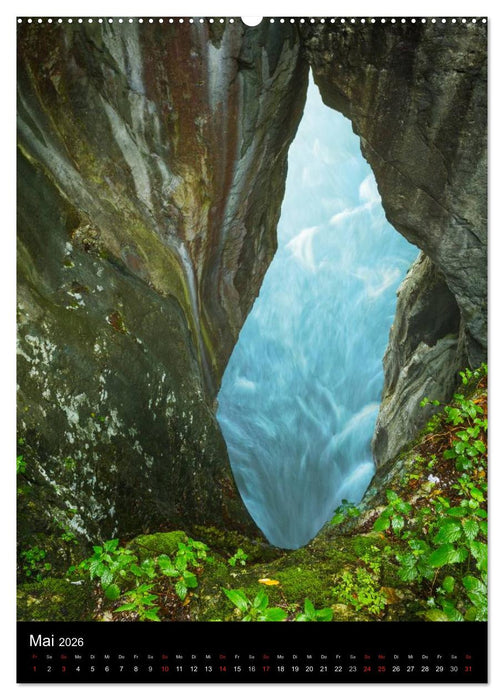 Mystische Tiefen - Die Klammen Österreichs (CALVENDO Premium Wandkalender 2026)