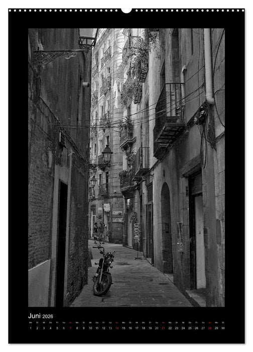 In den Gassen von Barcelona (CALVENDO Premium Wandkalender 2026)