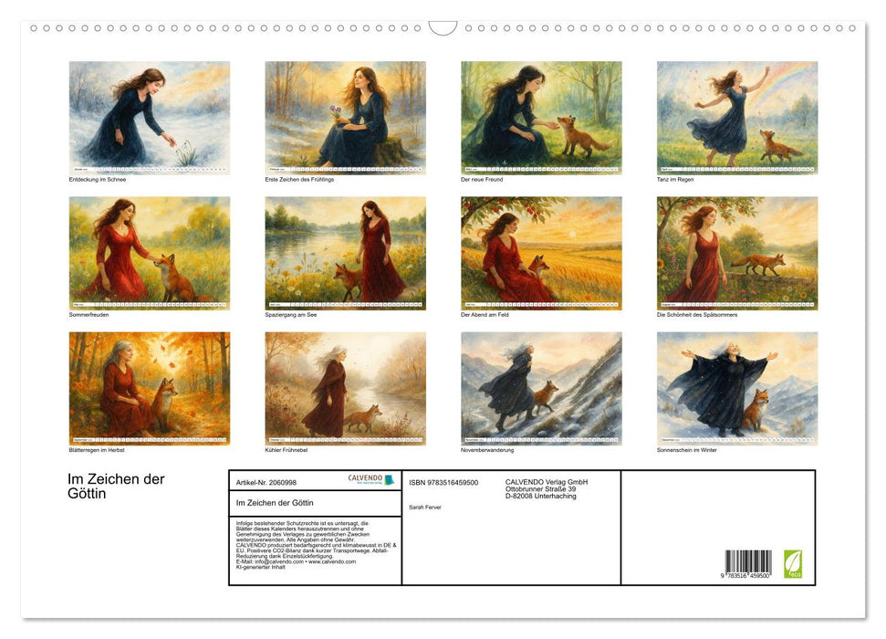 Im Zeichen der Göttin (CALVENDO Wandkalender 2026)