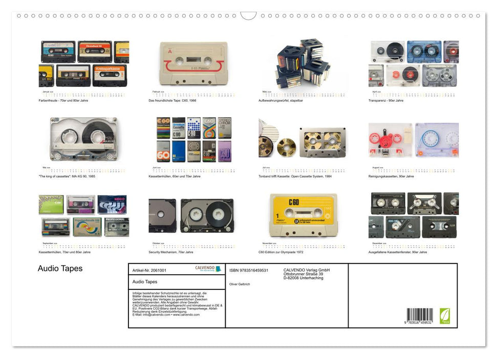 Audio Tapes (CALVENDO Wandkalender 2026)