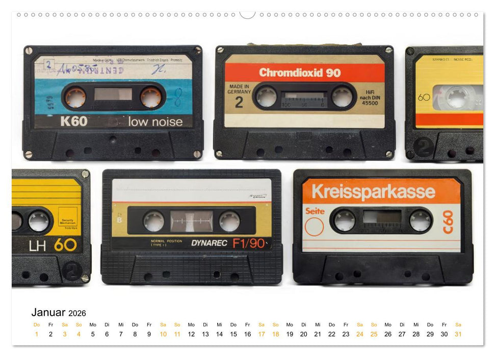 Audio Tapes (CALVENDO Wandkalender 2026)