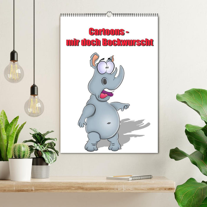 Cartoons - mir doch Bockwurscht (CALVENDO Wandkalender 2026)