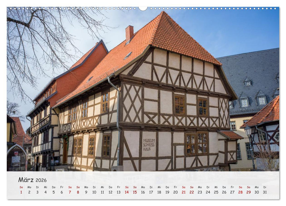 Wernigerode - Historische Fachwerkstadt am Harz (CALVENDO Premium Wandkalender 2026)