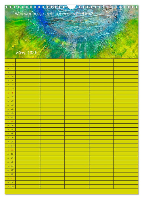 Glückstage (CALVENDO Wandkalender 2026)