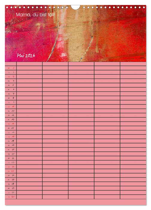 Glückstage (CALVENDO Wandkalender 2026)