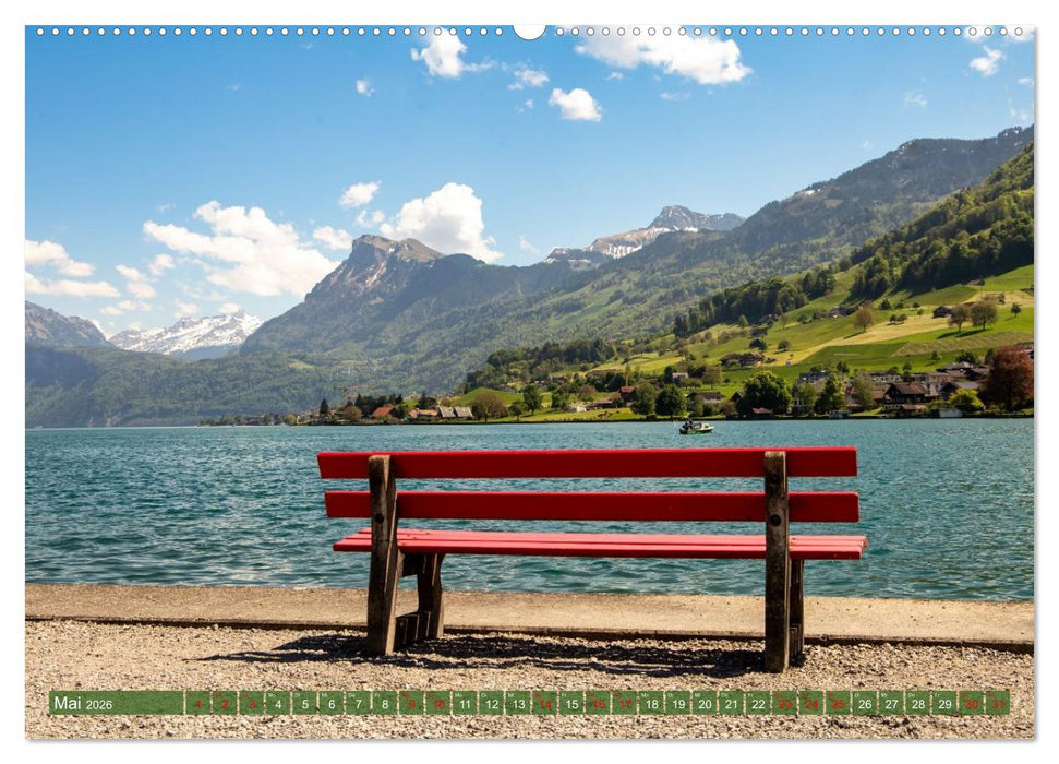 Schöne Aussichten Bänke zum Verweilen (CALVENDO Premium Wandkalender 2026)