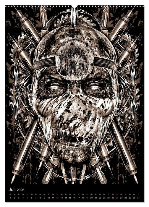 BLOODBOY/ HORROR ILLUSTRATION V1 (CALVENDO Premium Wandkalender 2026)