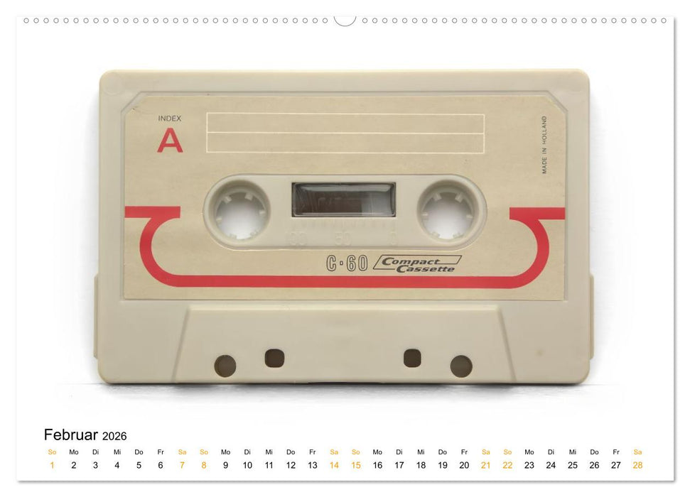 Audio Tapes (CALVENDO Premium Wandkalender 2026)