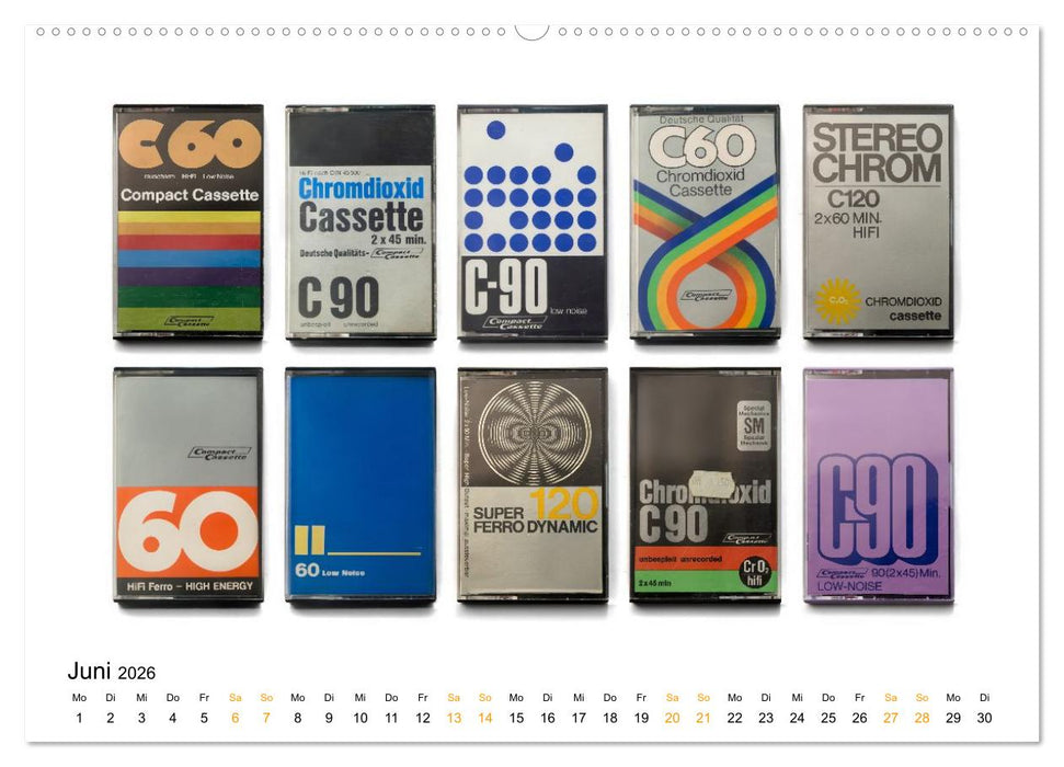 Audio Tapes (CALVENDO Premium Wandkalender 2026)