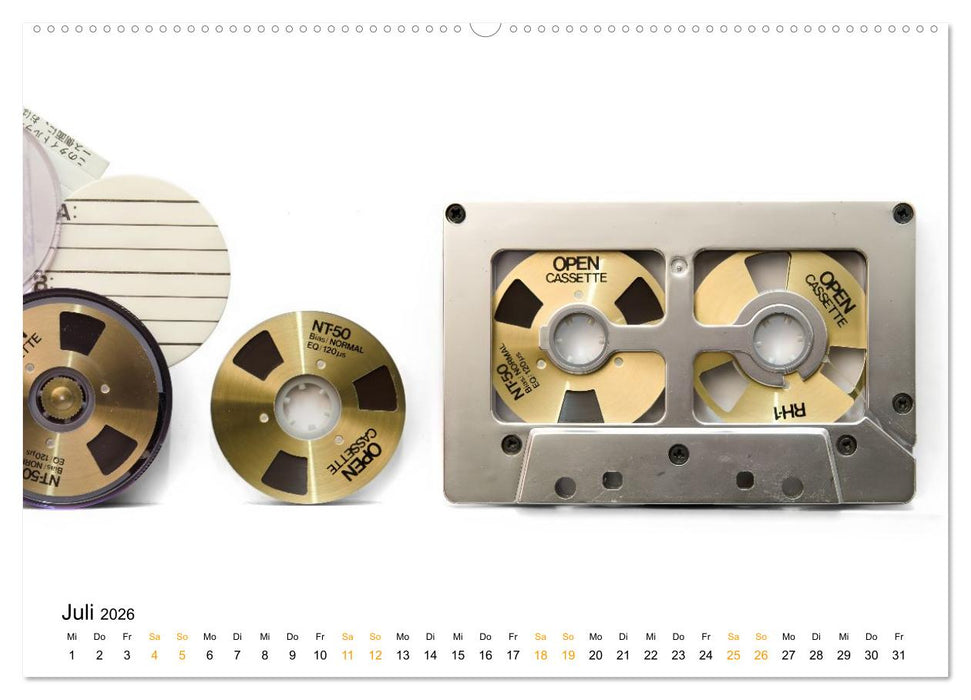 Audio Tapes (CALVENDO Premium Wandkalender 2026)