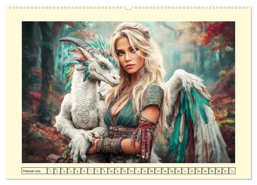 Waldgeflüster. Die mystischen Frauen der alten Pfade (CALVENDO Wandkalender 2026)