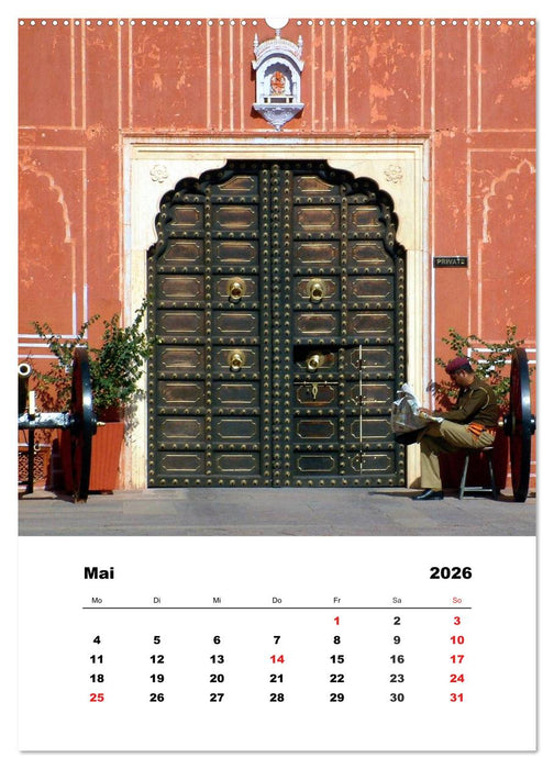 Indien erleben (CALVENDO Wandkalender 2026)