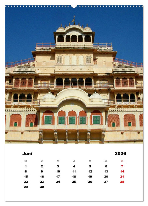 Indien erleben (CALVENDO Wandkalender 2026)