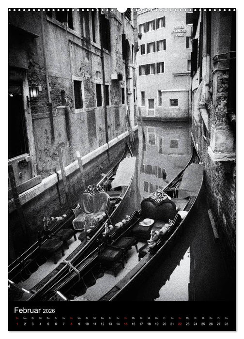 Venice Noir - Das etwas andere Venedig (CALVENDO Premium Wandkalender 2026)