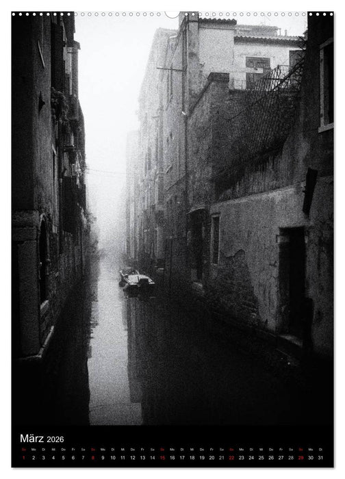 Venice Noir - Das etwas andere Venedig (CALVENDO Premium Wandkalender 2026)