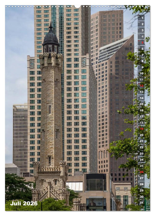 CHICAGO Der Stadtkern (CALVENDO Premium Wandkalender 2026)