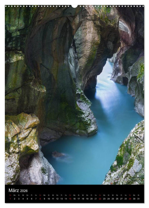 Mystische Tiefen - Die Klammen Österreichs (CALVENDO Wandkalender 2026)