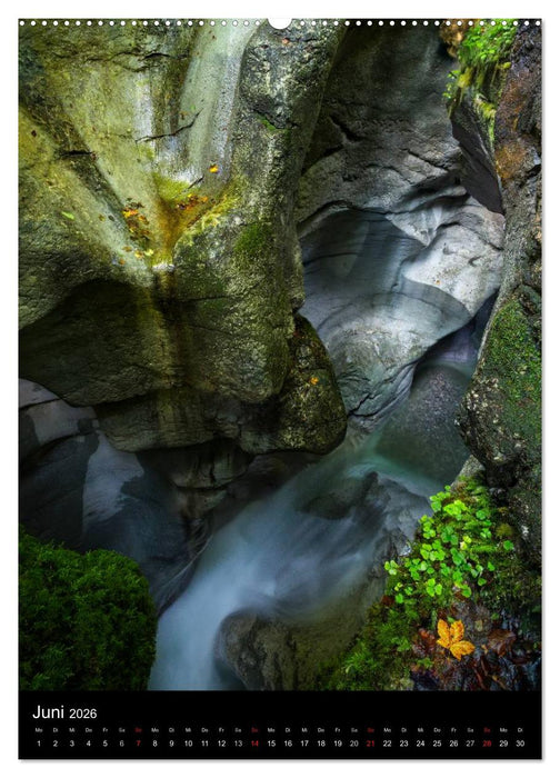 Mystische Tiefen - Die Klammen Österreichs (CALVENDO Wandkalender 2026)