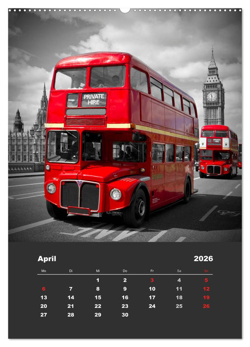 Glanzlichter einer Metropole LONDON (CALVENDO Premium Wandkalender 2026)
