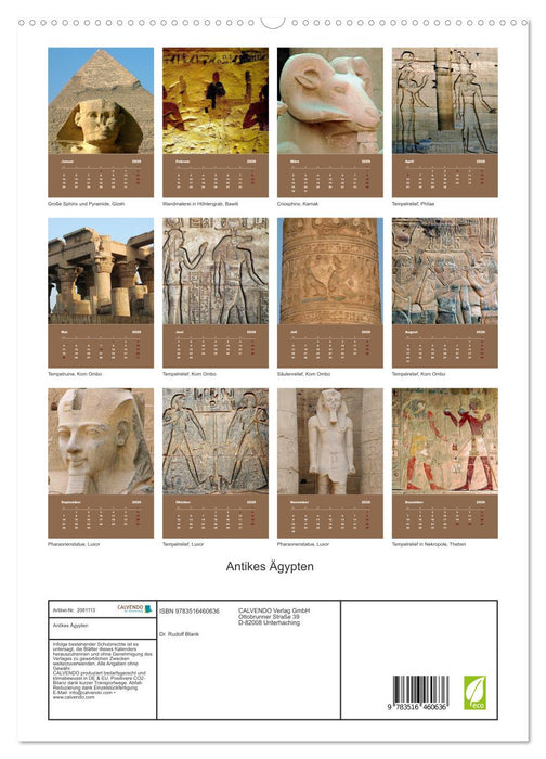 Antikes Ägypten (CALVENDO Premium Wandkalender 2026)