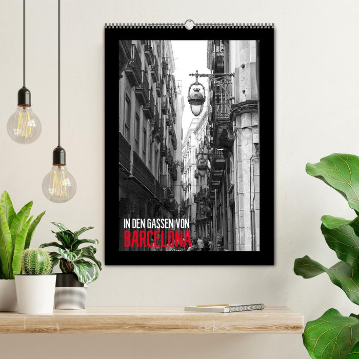 In den Gassen von Barcelona (CALVENDO Wandkalender 2026)
