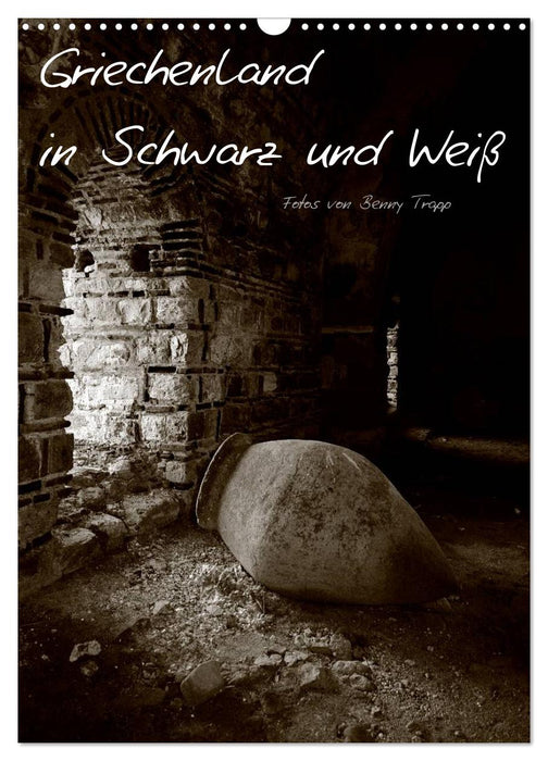Griechenland in Schwarz und Weiß (CALVENDO Wandkalender 2026)