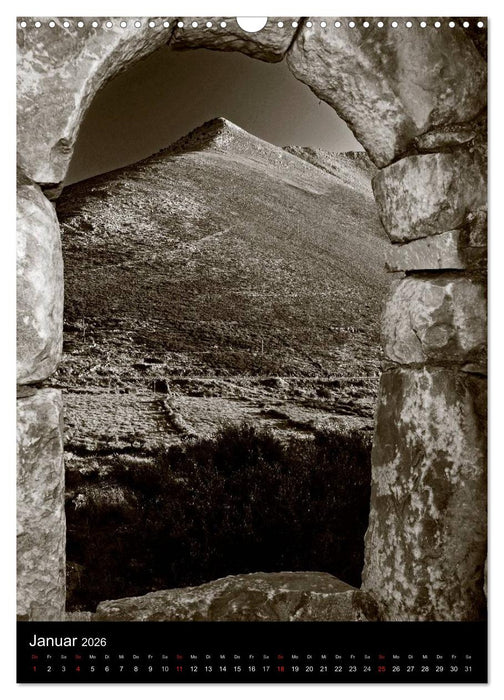 Griechenland in Schwarz und Weiß (CALVENDO Wandkalender 2026)