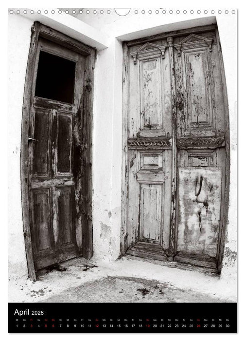 Griechenland in Schwarz und Weiß (CALVENDO Wandkalender 2026)